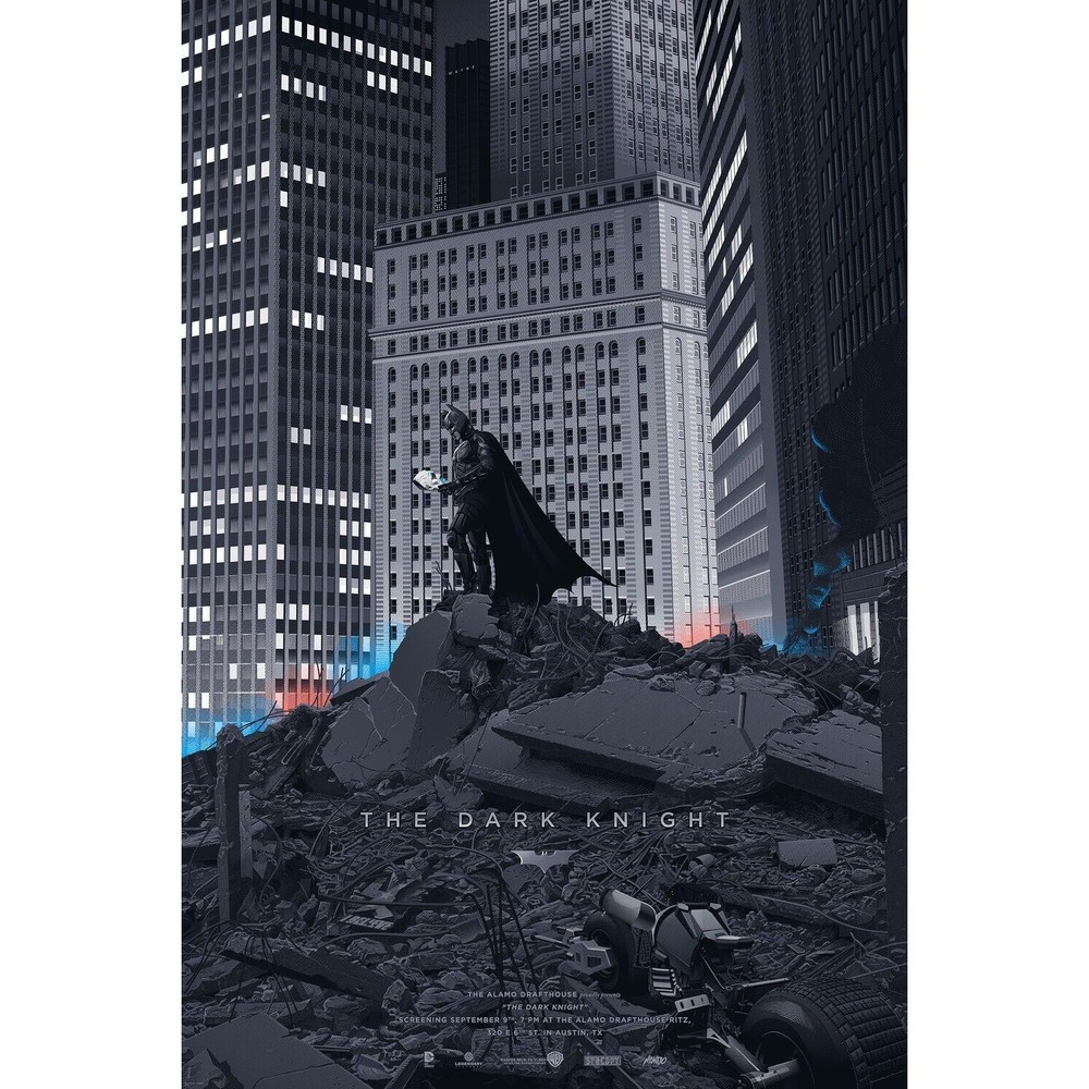 The Dark Knight (Reg) by LAURENT DURIEUX -Signed Ed. #/425 RARE Art Poster Mondo